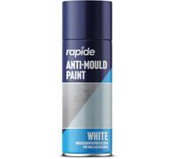 ARUUJ - Anti Mould Spray 400ML - White Matt Finish Paints - Mould Growth Protection Wall & Ceiling - Anit Mould Aerosol Spray Can - For Metal Woods Plastic Ceramic - White, 400 Millilitres (1)