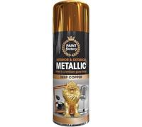 ARUUJ - Black Gloss Jet Spray 400ML, For Wood, Metal, Plastic, DIY, Furniture & Automotive, Quick-Dry, Smooth Finish, High Coverage, Indoor Outdoor Use (1, METALLIC COPPER SPRAY 400ML)