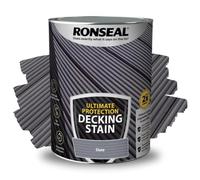 ARUUJ - Decking Stain, Long-Lasting Weather Protection, Quick Dry in 90 Minutes, Anti Slip Deck Stain, Indoor Outdoor Use, Protects Against Scuffs & Foot Traffic, Matt Finish (Slate, 5L)