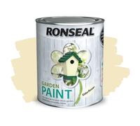 ARUUJ - Garden Paint, Fence Paints, Weather Resistant Outdoor Matt Paints, Water Based Paint For Sheds, Metal, Terracotta, Easy to Apply, Long-Lasting Colour & Protection (Elderflower, 750ML)
