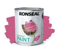 ARUUJ - Garden Paint, Fence Paints, Weather Resistant Outdoor Matt Paints, Water Based Paint For Sheds, Metal, Terracotta, Easy to Apply, Long-Lasting Colour & Protection (Pink Jasmine, 750ML)