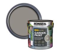 ARUUJ Garden Paint - Multipurpose Colour & Protect 2.5L Tin for Exterior Wood, Sheds, Benches, Metal, Brickwork, Pots - Outdoor Fence Garden Furniture Waterproof (Slate)