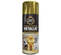 ARUUJ - Multipurpose Spray Paint 400ML - Brilliant Gloss Finish Aerosol Sprays - Metallic Interior Exterior Paints - Long Lasting Quick Drying Effect - For Metal, Wood, Plastic (1, Shimmering Gold)