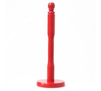 ARUUJ Natural kitchen Towel Holder - Wooden Tissue Paper Stand - Kitchen Worktop Stand, Bedroom, Bathroom Organizer Rack - Solid, Free Standing Holder (Red)