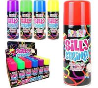 ARUUJ Silly String Party Spray 200ml - Birthday Wedding Celebration Spray Can - String Shooter for Kids, Children, Girls, Assorted Colors Special Occasions, Parties, Playful Stream Silly