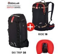 ARVA Airbag Switch Adventure Bundle Ride18+st35 - Mixte - Black - size only size- model 2026 only size