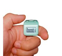 Arvakr Rechargeable Finger Counter, IPX8 Waterproof Lap Counter, Silent 6 Channels Digital Tasbih Tally Clicker with LED for Prayer Swimming Knitting Gift, Green