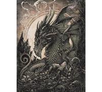 ARVALOLET Eco Cotton Full Embroidery Cross Stitch Kit 11 CT Printed Dragon 50 x 65 cm for Crafts, Painting & Crafts