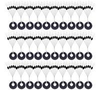 ARVALOLET Fishing Rubber Bobber Beads Stoppe Float Sinker Stops 30 Group 180pcs Set Rubber Spe Beans Oval For Sea Carp Fishing Line Float Rubber Fishing Bead Bobber Stopper Fishing Sinke