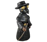 ARVALOLET Plague Doctor Incense Desktop Resin Ornament Cone Effective Stress and Anxiety Relief Incense Holder Home Office Desktop Handicraft Decoration Statue