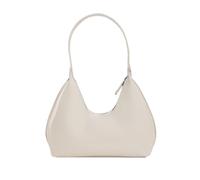 ARVALOLET Women Patent Leather Tote Bag Versatile Fashion Shoulder Bag Casual Crossbody Hobo Bag Zipper Armpit Bag Girls Dating Purse, beige, 9.4x5.9x3.54in
