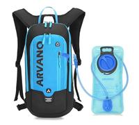 Arvano Hydration Backpack with 2L Water Bladder - Lightweight Breathable 6L Cycling Skiing Rucksack for Mountain Biking, Motorcycle, Running for Men & Women