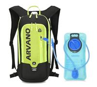 Arvano Hydration Backpack with 2L Water Bladder - Lightweight Breathable 6L Cycling Skiing Rucksack for Mountain Biking, Motorcycle, Running for Men & Women