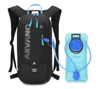 Arvano Hydration Backpack with 2L Water Bladder - Lightweight Breathable 6L Cycling Skiing Rucksack for Mountain Biking, Motorcycle, Running for Men & Women