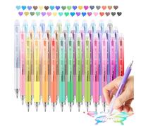 ArvezVoy 36Pcs Colored Erasable Gel Pens, Click Fine Point 0.7 mm, Quick-Drying, Make Mistakes Disappear，Retractable Comfort Grip Writing Pens for Drawing Coloring