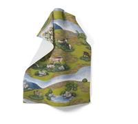 Arvidssons Textil Renvandring kitchen towel 65x85 cm Green