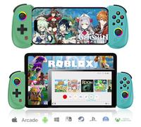 arVin Mobile Gaming Controller for iPad/Tablet[Within 5-10"] Phone Game Controller for iPhone/Android with RGB Hall Effect Joystick/Turbo/6-Axis Gyro/Vibration/Support Streaming on Xbox/PS4/PC Console