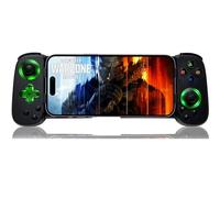 arVin Mobile Gaming Controller for iPhone Android with Phone CASE Support & Green Light, Wireless Gamepad for iPhone/iPad/Samsung/Tablet/Switch/PS4/PC, Play Xbox Cloud Gaming/PS Remote Play/Steam Link