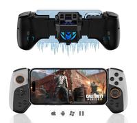 arVin Phone Game Controller with Cooler for iPhone, MFi Wireless Controllers for iOS/Android/PC/Switch, Bluetooth Game Gamepad Joystick with RGB Radiator Cooling Fan for iPhone 16/15/14/13 Play COD