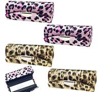Arvintas 4PCS Super Smalls Makeup Bag with Mirror Mini Makeup Bag for Women, Coin Wallet, Bag Charms Y2k Accessories Cute Leather Keychain (Style 6), Color 2