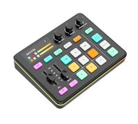 Arvitek Gaming Audio Mixer, Support XLR/TRS Microphone, 48V Phantom Power, Bluetooth, RGB Effects, Voice Changer for Live Streaming, Podcasting, Content Create, Gaming (Not for USB Mic)