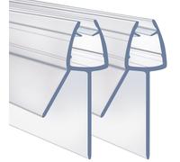 ARVO 2 Pack Shower Screen Seal Strip for 4-6 mm Glass | Covers Gaps Up to 20 mm | 90 cm Transparent Shower Door Seal Strip Replacement - Watertight for Straight Glass Doors