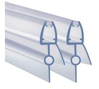 ARVO 2 Pack Shower Screen Seal Strip for 4-6 mm Glass | Covers Gaps Up to 22 mm | 90 cm Transparent Shower Door Seal Strip Replacement - Watertight for Straight Glass Doors