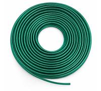 ARVO 50m Steel Wire Core Washing Line 4mm Green, PVC Coated Galvanised Steel Wire Clothes Line for Outside, UV Resistant Washing Line Rope