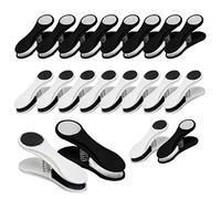 ARVO Clothes Pegs for washing line Pack of 20, Soft Grip cloth peg, clips, Clothe Pin, Black, White Combi Laundry Pegs,clip for Home, Small Size 6.9 x 2.2 cm