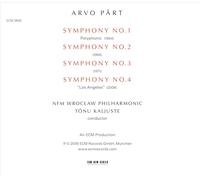 ARVO PART - THE SYMPHONIES - TONU KALJUSTE NEW CD