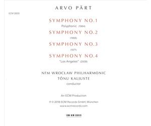 ARVO PART - THE SYMPHONIES - TONU KALJUSTE NEW CD