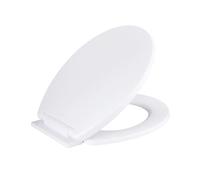 ARVO Soft Close Toilet Seat - Fits Most Standard Pans, Adjustable Bottom Hinges - Value Range Oval Light Weight Toilet Seat - White