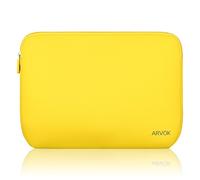Arvok 13 13.3 14 Inch Laptop Sleeve Case for MacBook Pro 14 2021/Water-Resistant Notebook Chromebook Computer Pocket Briefcase Carrying Bag Pouch Skin Cover for HP/Dell/Lenovo/Asus/Acer, Yellow