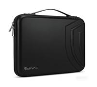 ARVOK 13 Hard Shell Laptop Case Bag,Waterproof Shockproof EVA Laptop Sleeve with Accessory Compartment&Handle for 13 Inch MacBook Pro,Dell XPS 13,HP Spectre,Surface Laptop,ASUS Zen Book (Black)