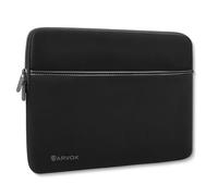 ARVOK 15 15.6 16 Inch Laptop Sleeve, 360° Protective Neoprene Laptop Case for 15-16 Inch Notebook, Water Resistant Computer Cover with Pocket for MacBook Pro/Air, HP, Dell, Lenovo, Asus Vivobook Black