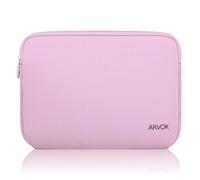 Arvok 15 15.6 16 Inch Laptop Sleeve Multi-Color Size Choices Case/Water-resistant Neoprene Notebook Computer Pocket Tablet Briefcase Carrying Bag/Pouch Skin Cover For HP/Dell/Lenovo/Asus/Acer Pink