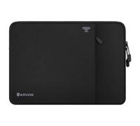 ARVOK 15 15.6 16 Inch Laptop Sleeve with Front Pocket, Shockproof 360 Protective Laptop Case Briefcase Handbag, Computer Carrying Bag Compatible with MacBook Air/Pro, Lenovo/HP/Dell/Asus/Acer, Black