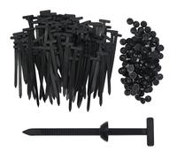 Arvoni 100 PCS Nylon Universal Cable Tie Buckle, Cable Ties Black, Durable Nylon Material, Zip Ties for Automotive Repair, Quick Fastening and Daily Use