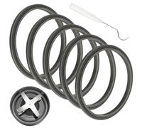 Arvoni 6 Pack Replacement Parts of Seal Rings, Silicone Blender Gaskets with Lip, Rubber Ring Seal Compatible with NutriBullet Blenders 900W/600W, Includes Crochet Hook