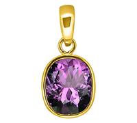 Arwacraft 11.25 Ratti 10.00 Carat Natural Quality Katela Amethyst Gold Pendant/Locket Gemstone (Top Aaa+) Quality For Men And Women(Ggtl Lab Certified)-B0BVHYY2MRNAMZ