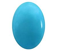 Arwacraft , 11.50 Ratti - 10.45 Carat Natural And Lab Certified Turquoise (Firoza) Most Desired Oval Mixed Cut Shape Sky Blue Color Loose Precious Gemstones-B082YD76MRNAMZ