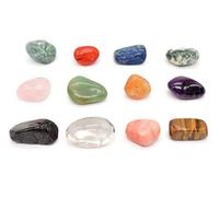 Arwacraft 12 Healing Big Stones Set: Amethyst, Carnelian, Tiger Eye And 9 More Crystals For Reiki, Vastu, Health, Meditation-B07S4GY1MRNAMZ