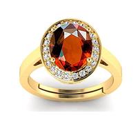 Arwacraft 15.25 Ratti 14.55 Carat Natural Gomed Hessonitepanchdhatu Ring Natural Stone Original Aa Quality Gemstone Adjustable Ring Astrological Purpose By Lab Certified-B09NK364MRNAMZ