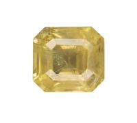 Arwacraft 4.18 Ratti 3.00 Carat (Yellow Sapphire) Gemstone Original Certified Natural Ceylon Quality Yellow Sapphire Pukhraj Loose Gemstone-B0CF5M2YMRNAMZ