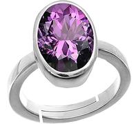 Arwacraft 7.00 Carat Natural Amethyst Loose Gemstone Ring For Women'S & Men'S Exclusive Collection Adjustable Gemstone Ring A Great Gift For Good Luck-B0C1G87MMRNAMZ