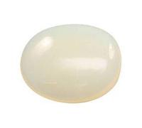 Arwacraft 7.25 Ratti Sulemani Hakik Stone Natural Certified Loose Oval White Agate Gemstone-B07MP14BMRNAMZ