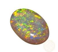 Arwacraft 8.25 Ratti / 7.55 Carat A+ Multi Fire Opal Stone Natural Oval Shape Australian Fire Opal Loose Gemstone With Lab Certified For Men'S And Women'S-B09X37QZMRNAMZ