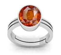 Arwacraft 9.25 Ratti / 9.00 Carat Certified Aa++ Natural Gemstone Gomed Hessonite Stone Ring For Man And Women(Lab - Tested) (Lab - Tested)-B09XBH1ZMRNAMZ