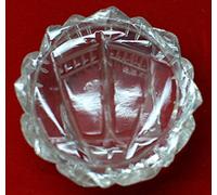 Arwacraft Agarwal Rudraksha Natural Sphatik/Crystal Laxmi Charan Paduka For Pooja / 60-90 Gram/Free 4 Mukhi Rudraksha-B0B5D7ZNMRNAMZ