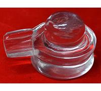 Arwacraft Agarwal Rudraksha Natural Sphatik/Crystal Shivling For Pooja+ Positive Energy / 100-120 Gram/Free 4 Mukhi Rudraksha-B0B5D6ZWMRNAMZ